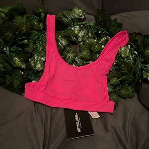 PLT Side Boob Scoop Neck Bikini Top